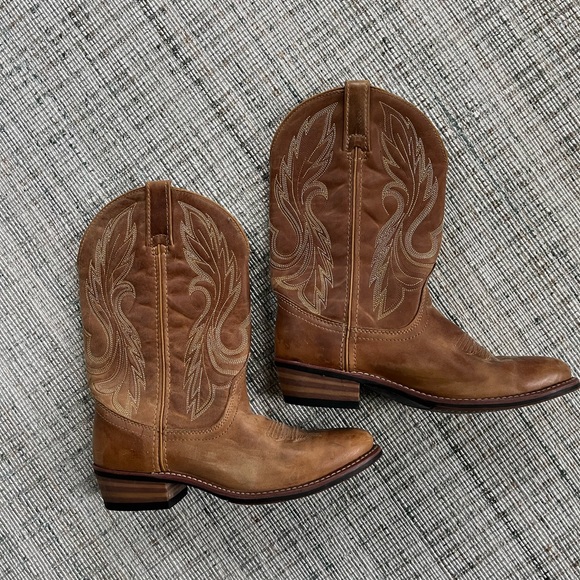 Laredo light brown Western Cowboy Boots size 8 - Picture 1 of 5